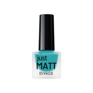 Лак для ногтей матовый оттенок №5618 «Ярко-голубой» Just Matt Divage