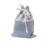 Мешочек для подарков текстильный рисунок «Полоска голубая»