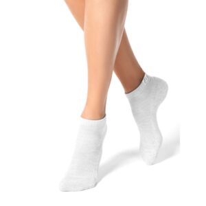 Носки женские хлопковые короткие цвет «Светло-серый» Active Conte Elegant