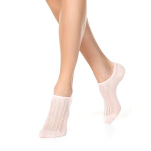 Носки женские хлопковые ультракороткие цвет «Персик» Active Conte Elegant / 23