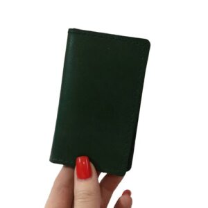 Чехол для пластиковых и банковских карт кожаный «Нефрит»